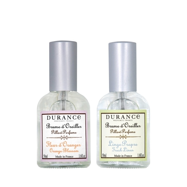 DURANCE朵昂思 枕頭香水2入(50mlX2)-清新亞麻+橙花-專櫃公司貨