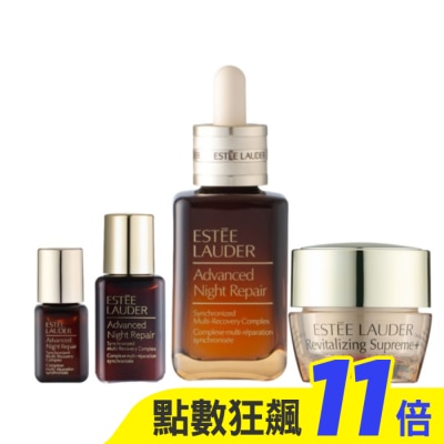 ESTEE LAUDER 雅詩蘭黛 【ESTEE LAUDER 雅詩蘭黛】特潤超導全方位修護露50ml+15ml+7ml+膠原霜15ml 公司貨