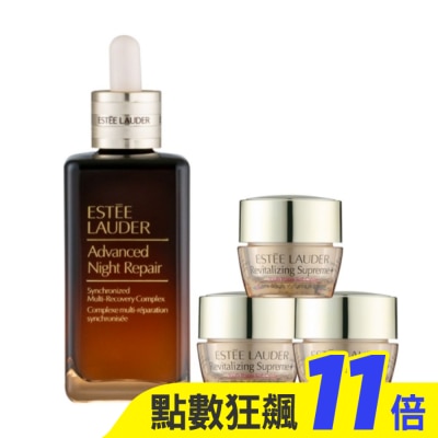 ESTEE LAUDER 雅詩蘭黛 【ESTEE LAUDER 雅詩蘭黛】特潤超導全方位修護露115ml+膠原霜5mlx3 公司貨