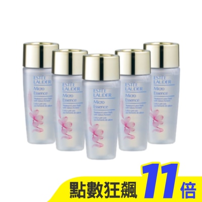 ESTEE LAUDER 雅詩蘭黛 【ESTEE LAUDER 雅詩蘭黛】微分子肌底原生露 櫻花輕盈版30ml*5 公司貨