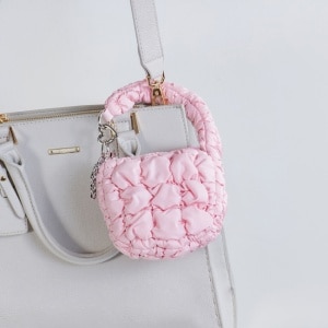 Miine 蓬蓬雲朵迷你手提包-粉色