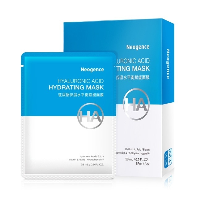 霓淨思玻尿酸保濕水平衡賦能面膜5入