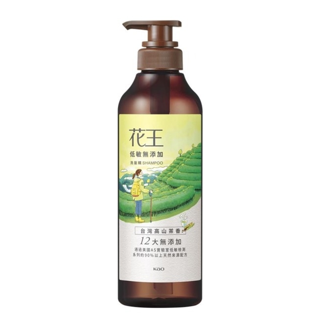 花王 低敏無添加洗髮精 台灣高山茶香500ml