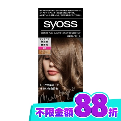 絲蘊 syoss 絲蘊沙龍蓋白染 2B香檳米棕 image