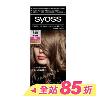 絲蘊 syoss 絲蘊沙龍蓋白染 2B香檳米棕