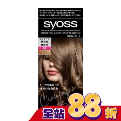 絲蘊 syoss 絲蘊沙龍蓋白染 2B香檳米棕