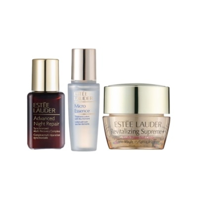 ESTEE LAUDER 雅詩蘭黛 【ESTEE LAUDER 雅詩蘭黛】小金三角旅行組(小棕瓶15ml+原生露15ml+膠原霜15ml) 公司貨
