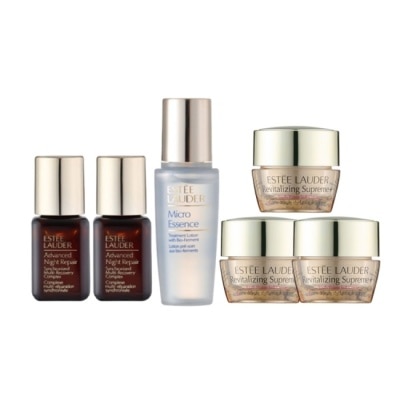 ESTEE LAUDER 雅詩蘭黛 【ESTEE LAUDER 雅詩蘭黛】小金三角旅行組(小棕瓶7mlx2+原生露15ml+膠原霜5mlx3) 公司貨