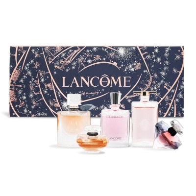 LANCOME蘭蔻 LANCOME 蘭蔻 迷你經典香水禮盒組(唯我+奇蹟+美好人生+璀璨愛戀+星夜)-專櫃公司貨