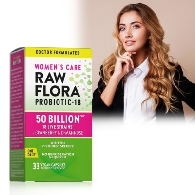 NATURESTRUTH 綠萃淨 Raw Flora 500億頂級女性益生菌蔓越莓膠囊(33粒/瓶)