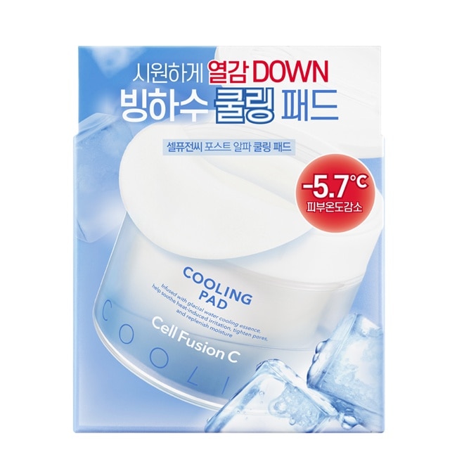 秀膚生 Cell Fusion C 鎮靜毛孔冰感棉片70片/180ML