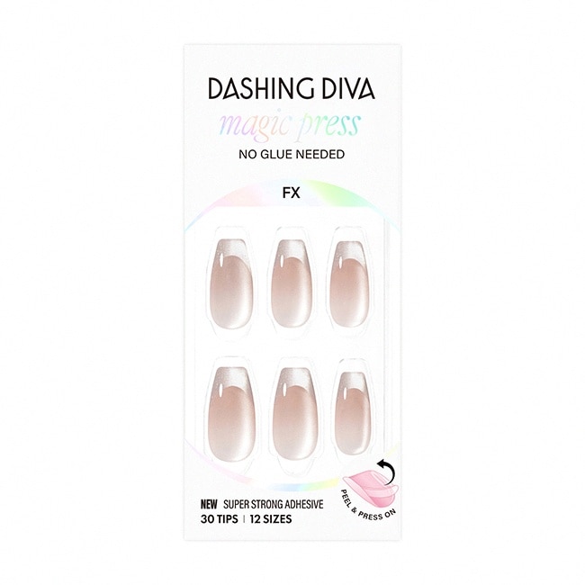 Dashing Diva/F時尚潮流美甲片-裸光霧影-30片