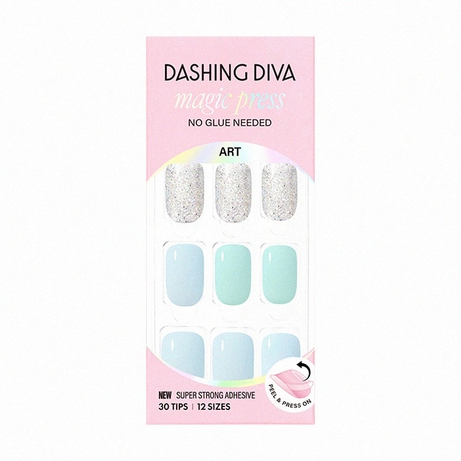 Dashing Diva/M 薄型經典美甲片-水舞流紗-30片