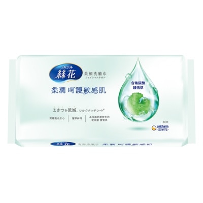 SILCOT絲花 絲花美顏洗臉巾柔潤款40抽