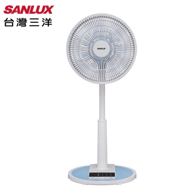 【SANLUX台灣三洋】12吋微電腦自然風遙控立扇(藍色) EF-T12AJ1