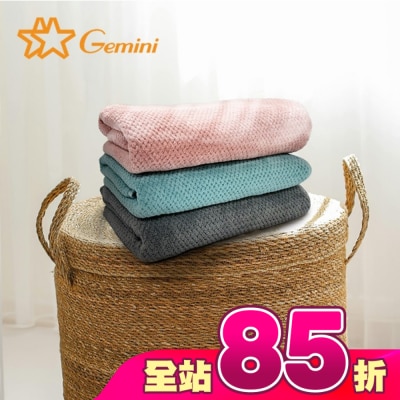 Miine - Miine x Gemini 雲感瞬吸速乾浴巾 70x140公分(顏色隨機出貨)