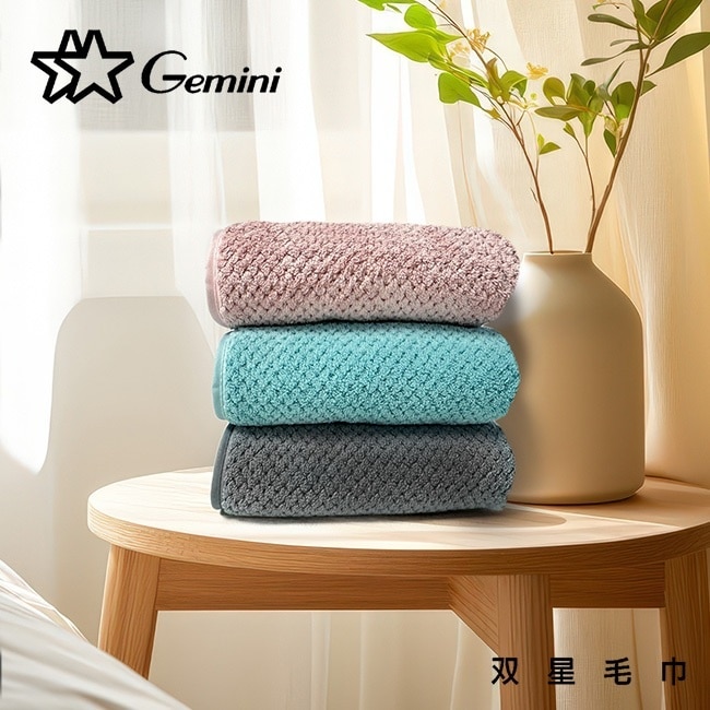 Miine x Gemini  雲感瞬吸速乾毛巾3入組 (顏色隨機出貨)