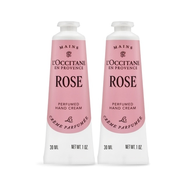 L’OCCITANE 歐舒丹 玫瑰護手霜(30ml)X2-新版-國際航空版