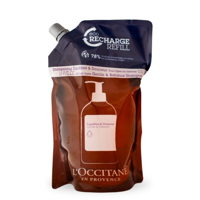L’OCCITANE 歐舒丹 草本平衡洗髮乳補充包(500ml)-新版-國際航空版