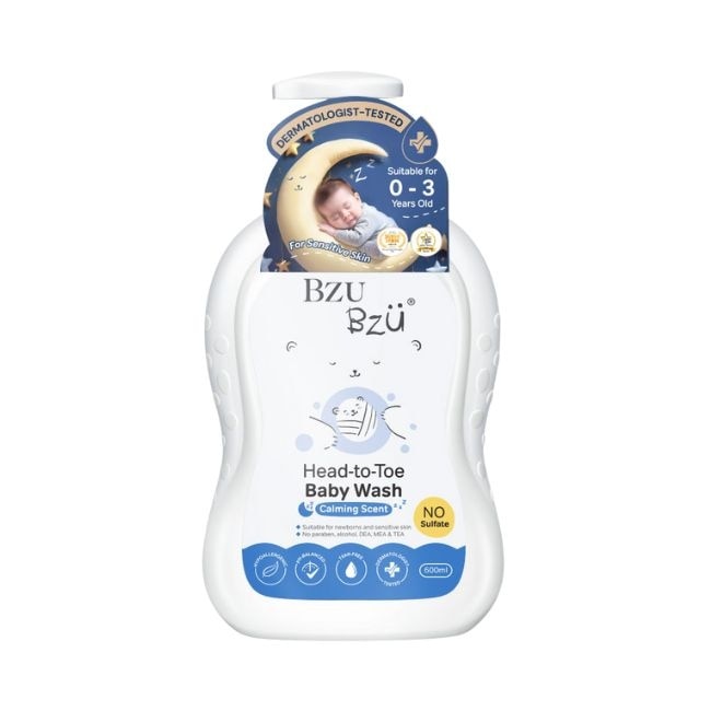 BZU BZU 嬰兒洗髮沐浴露(舒緩香) 600ml