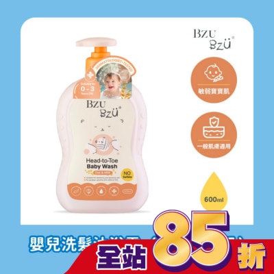 BZUBZU BZU BZU 嬰兒洗髮沐浴露(燕麥與牛奶) 600ml