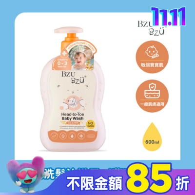 BZUBZU BZU BZU 嬰兒洗髮沐浴露(燕麥與牛奶) 600ml