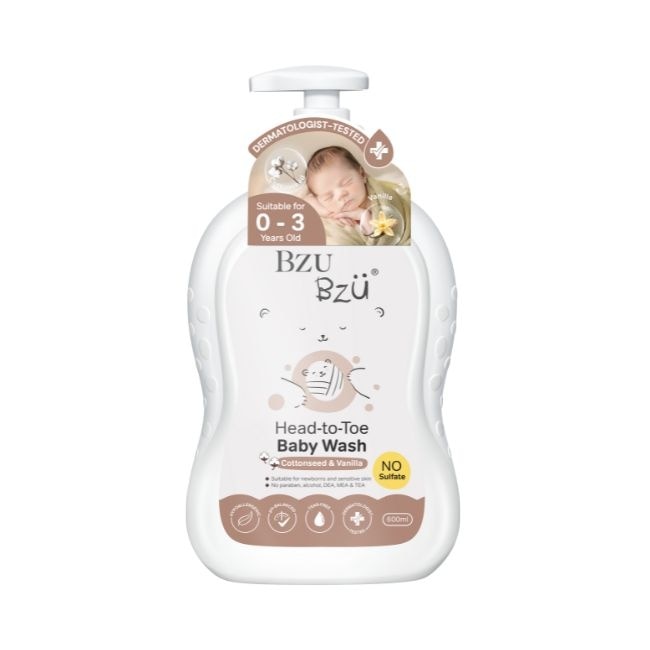 BZU BZU 嬰兒洗髮沐浴露(棉花籽與香草) 600ml image