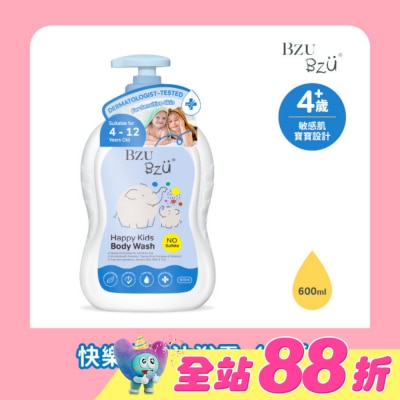 BZUBZU - BZU BZU 快樂兒童沐浴露(果香) 600ml