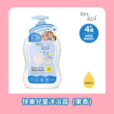BZUBZU - BZU BZU 快樂兒童沐浴露(果香) 600ml image