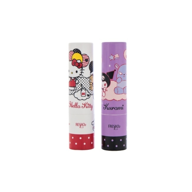FreshO2 X 三麗鷗 New Hello Kitty&酷洛米感應換色潤唇棒雙入組 3.3g*2