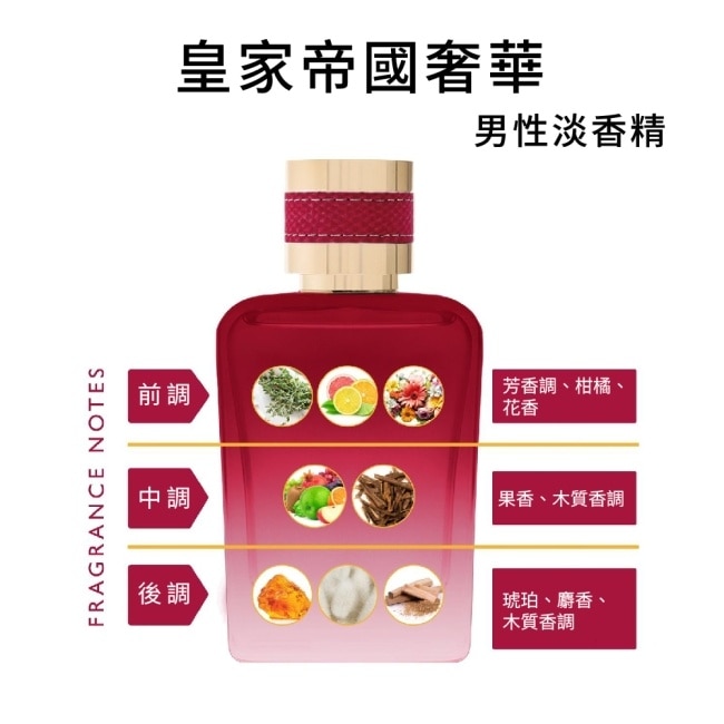 B.H. POLO 比佛利保羅 皇家帝國奢華男性淡香精100ml