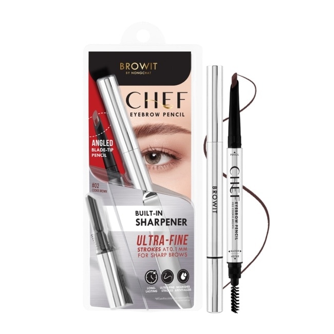 BROWIT 貝奧莉 精準刀鋒眉筆 #02巧克力棕