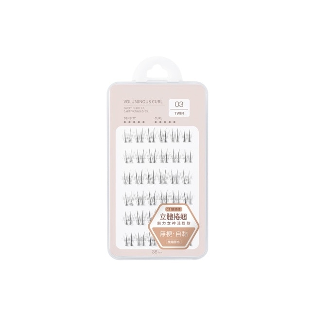 Solone 宛若天生免膠式假睫毛 03 魅惑睫 36入