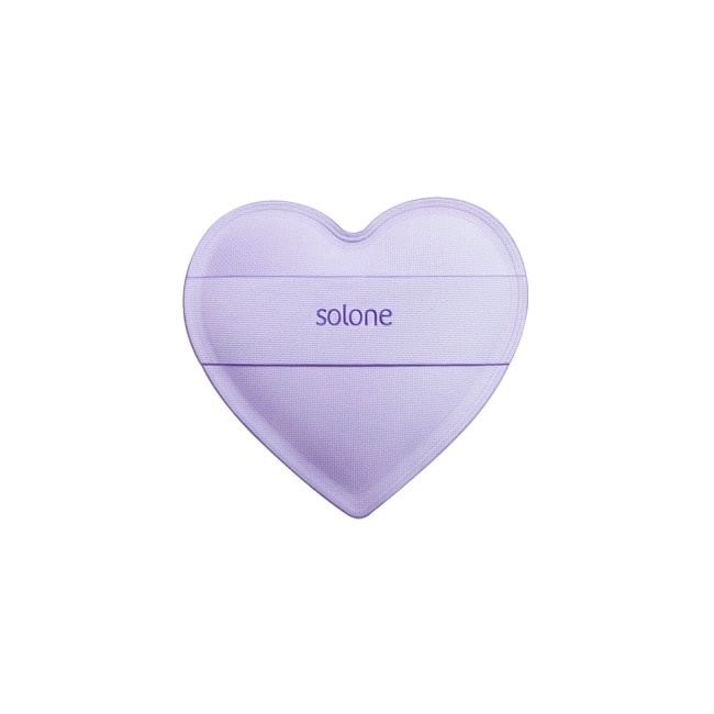 Solone 訂製舒芙蕾海綿 / 彈力心形 (紫色加大款) 1入