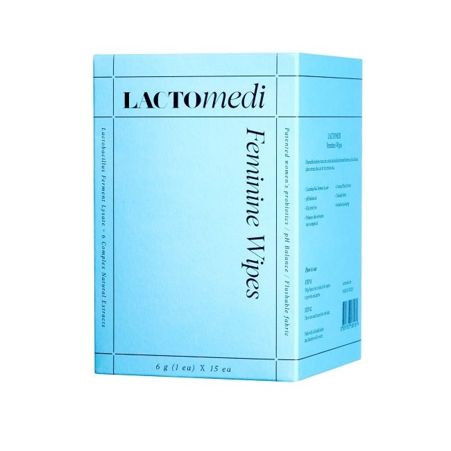 LACTOmedi益生菌調理女性衛生清潔濕紙巾15片