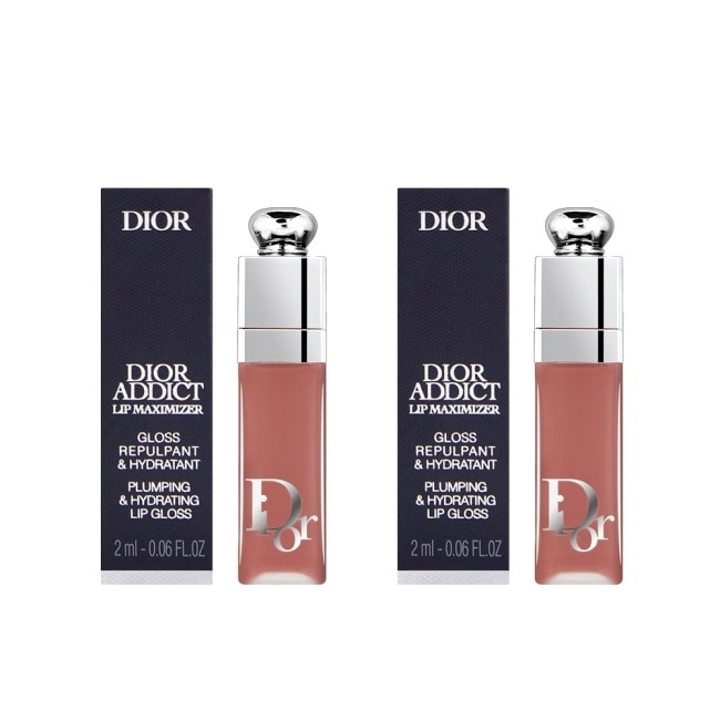 DIOR迪奧 豐漾俏唇蜜(2ml) 2入組 #038玫瑰裸_國際航空版