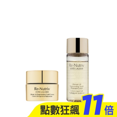 ESTEE LAUDER 雅詩蘭黛 Estee Lauder雅詩蘭黛 白金級極萃賦活花秘乳霜 15ml+賦活花秘凝露 30ml