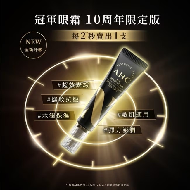 AHC 明星保濕機能煥活緊緻精華眼霜組(30+30+10)ML