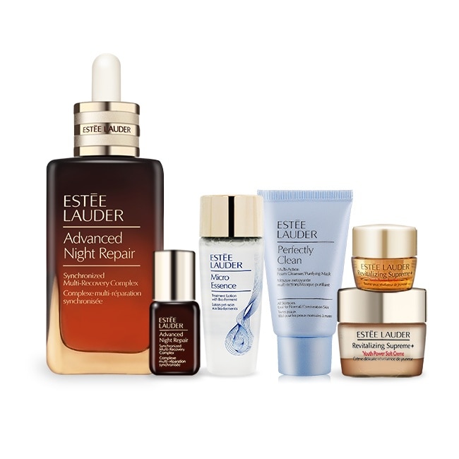 ESTEE LAUDER 雅詩蘭黛 特潤超導全方位修護露(100ml)-贈年輕煥采旅行組-國際航空版