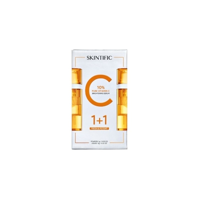 SKINTIFIC 10%PURE VC雙艙亮白精華1g+9g