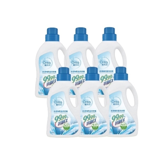 歐芮坦超濃縮抗菌洗衣精1500g-6瓶/箱—箱購