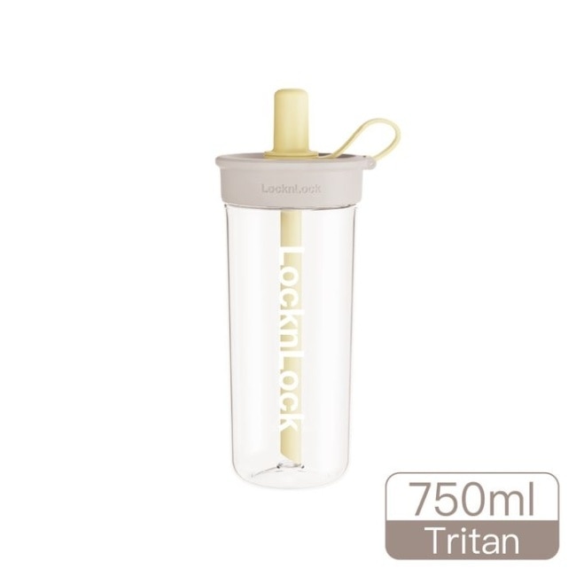 樂扣樂扣嚼對FUN飲吸管杯750ml/蜂蜜燕麥奶