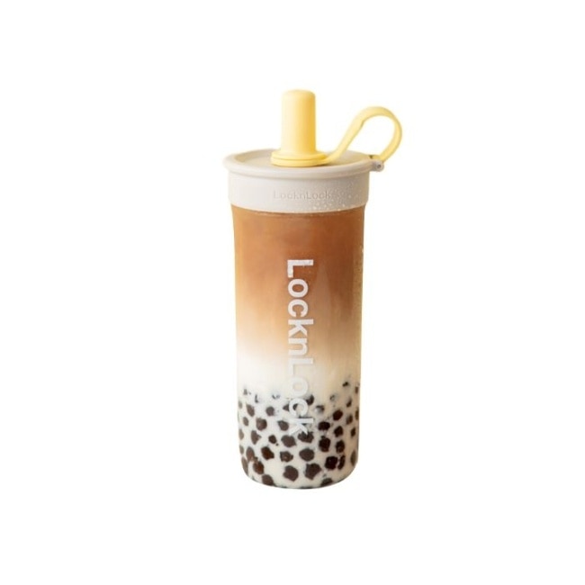 樂扣樂扣嚼對FUN飲吸管杯750ml/蜂蜜燕麥奶