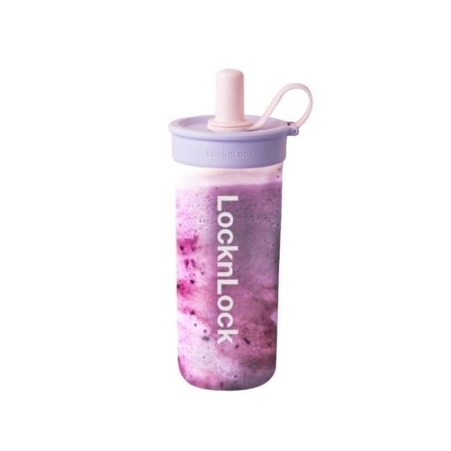 樂扣樂扣嚼對FUN飲吸管杯750ml/慕斯藍莓塔