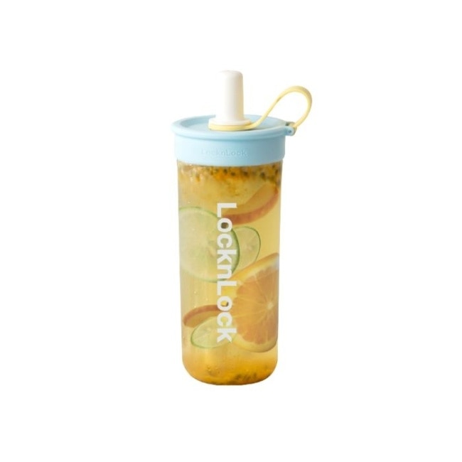 樂扣樂扣嚼對FUN飲吸管杯750ml/軟萌棉花糖