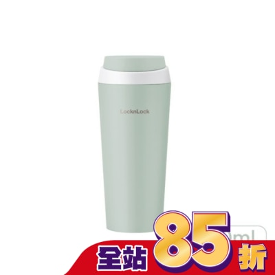 LOCK&LOCK樂扣樂扣 樂扣樂扣跳跳奶蓋彈蓋不鏽鋼咖啡杯/550ml/抹茶奶蓋