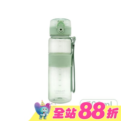 LOCK&LOCK樂扣樂扣 - 樂扣樂扣Tritan優質彈蓋提帶水壺500ml/淡莫綠