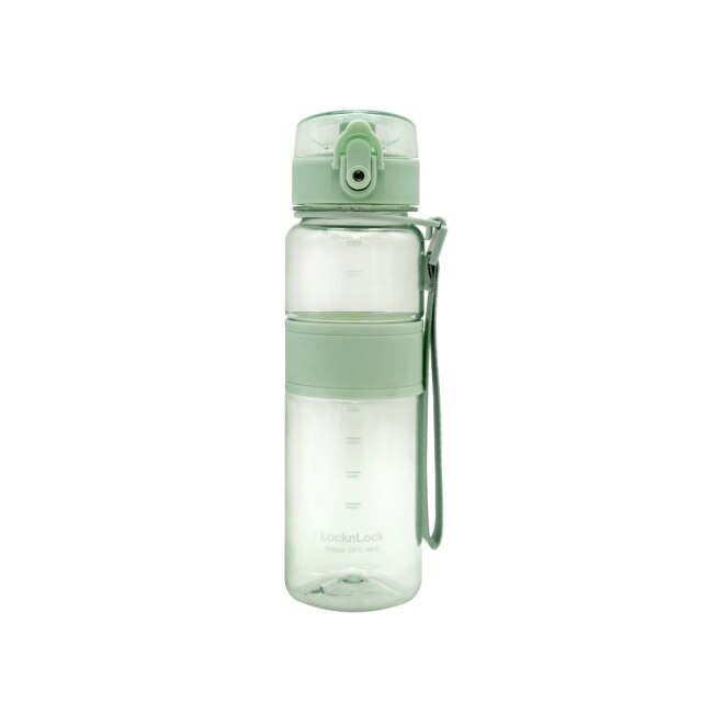 樂扣樂扣Tritan優質彈蓋提帶水壺500ml/淡莫綠