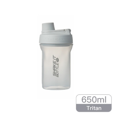 LOCKNLOCK 樂扣樂扣PP輕量扣環隨身瓶650ML/米灰色