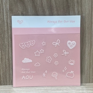 AOU愛心潤澤奶油腮紅霜 贈品貼紙